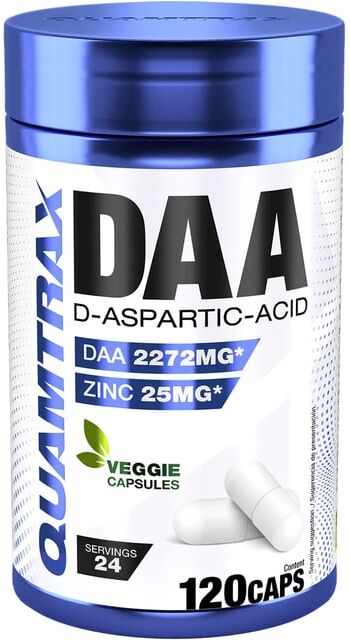 Quamtrax DAA D-Aspartic Acid 120 VCaps