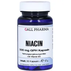 Niacin 500 mg GPH Kapseln 30 St
