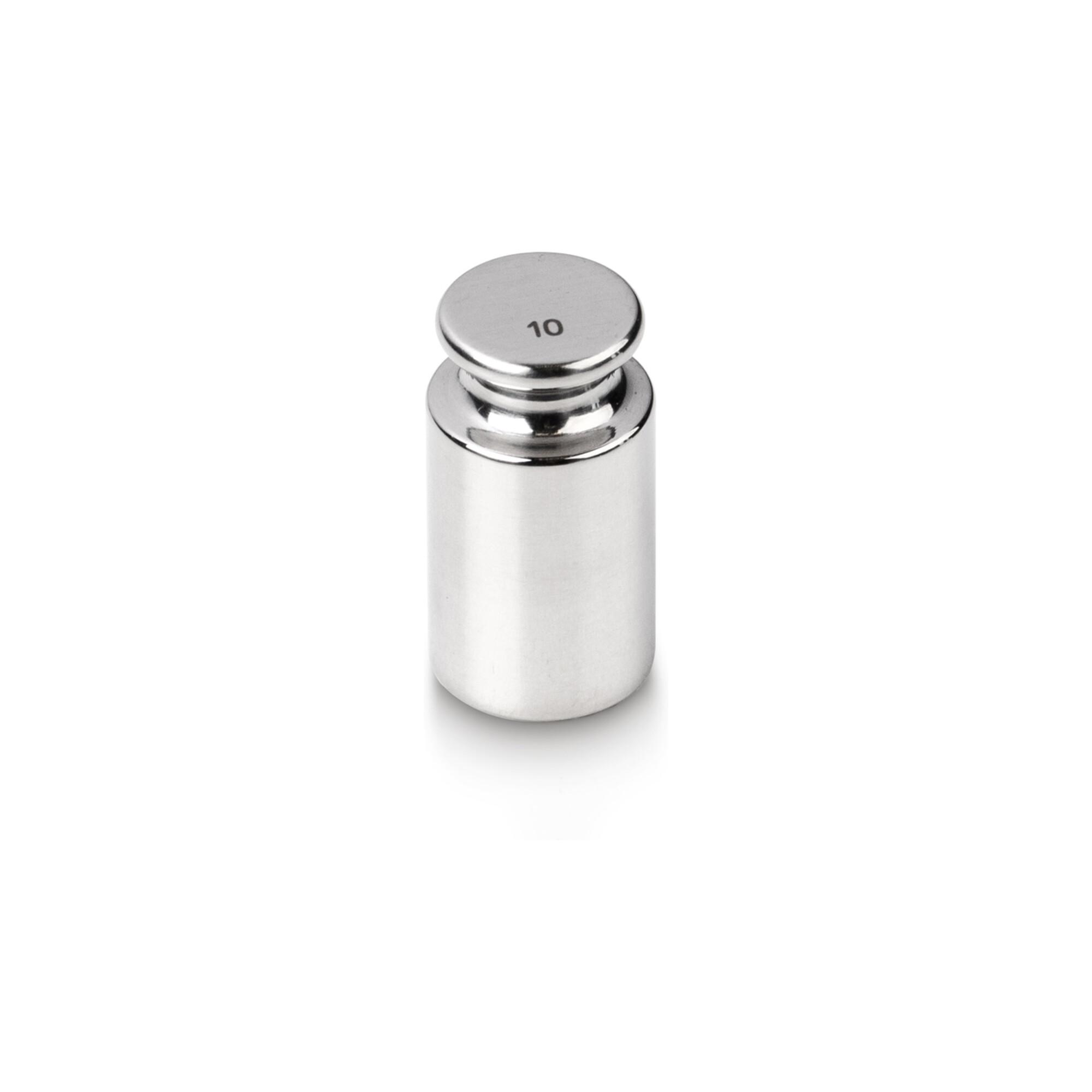 Kern Prüfgewicht 326-04K+C kalibriert, F1, Nennwert 10 g, Eco-Form, Edelstahl poliert ; KERN & Sohn)