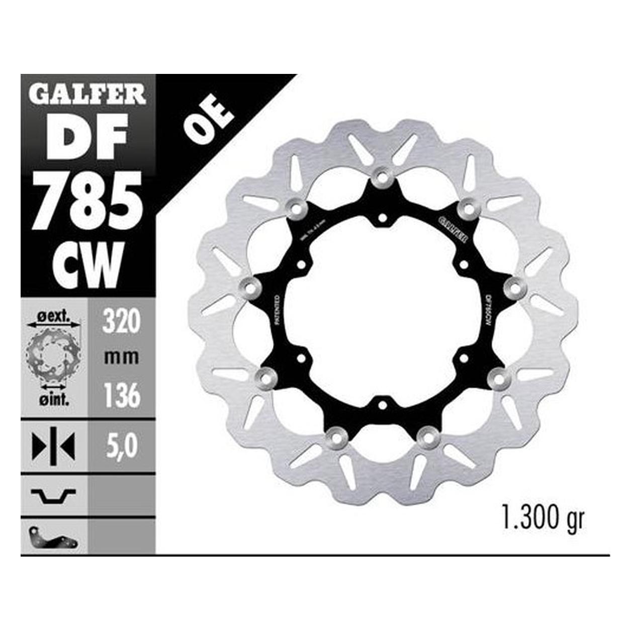 Galfer Bike Galfer Brake Rotor Df785cw (320 mm) (DF785CW)