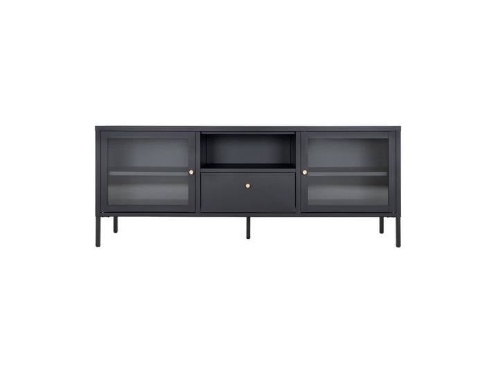 House Nordic Lowboard in Schwarz, Metall - 160x60x35cm (BxHxT)