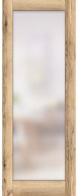 SARTODOORS Planum 2102 Oak Wood Door Slab with Frosted Glass