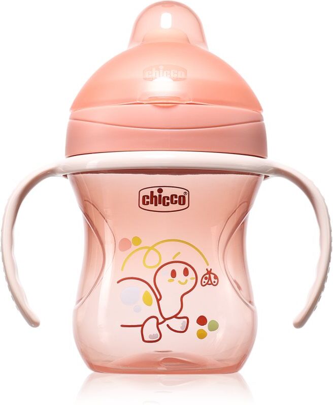 Chicco Training Cup 6m+ training cup with handles Pink 1 pc