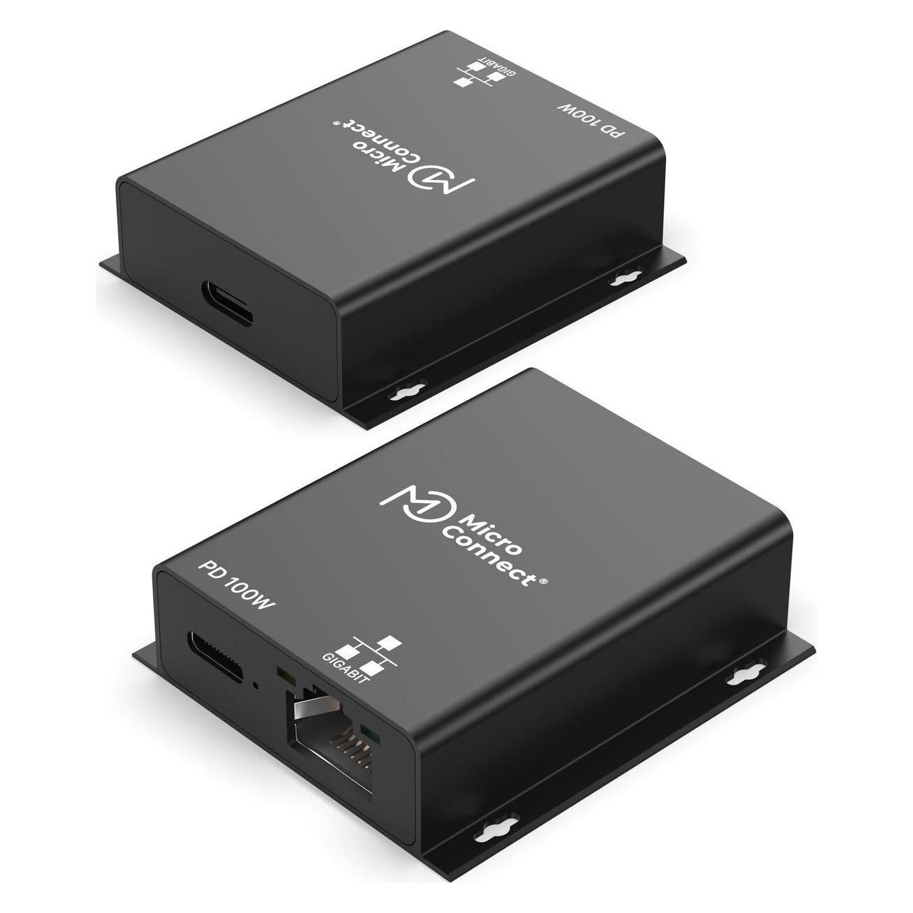 MicroConnect Premium USB-C female to RJ45 (USB, RJ45 (1x)) (MC-USBCFETHPD100W)