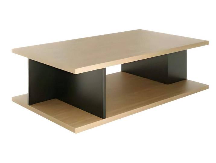 JVmoebel Couchtisch Designer Couchtisch Schwarz-Braun mit luxuriöser Holzverarbeitung (1-St., Couchtisch), Made in Europa