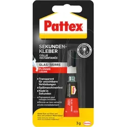PATTEX PSV1C - Pattex Sekundenkleber Glas PSV1C, 3 g