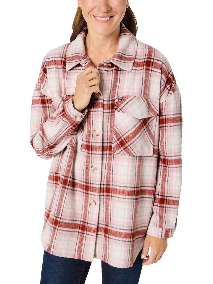 Timezone Hemdjacke in Rosa - XXL