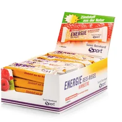 SANCT BERNHARD SPORT Energieriegel Reis Himbeere 50 g | 20 Riegel Box