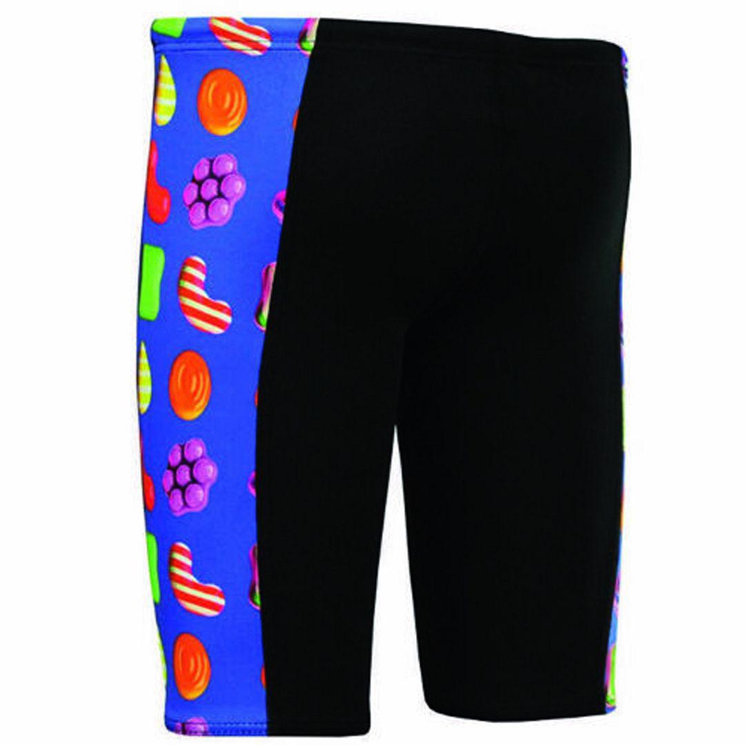Maru Candy Pacer Panel Jammer Zwemshort Kinderen Zwart
