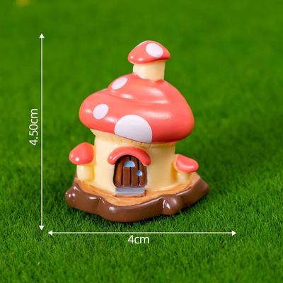 Inspire Select Enchanted Mini Fairy Garden Figurines Set Whimsical DIY Fairy Garden Accessories For Miniature Landscaping & Dollhouse mushroom House 1 Pc