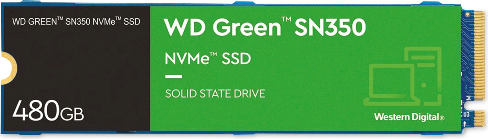 Western Digital Green SN350 M.2 NVMe SSD 480 GB PCI Express 3.0