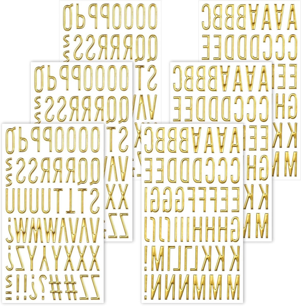 Gouden Zelfklevende Letterstickers voor Decoratie, Scrapbooking en DIY Creaties - Waterdichte Schuimletters