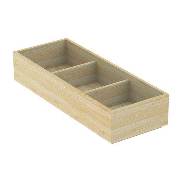 Geberit Schubladeneinsatz 503194001 12,7x6,7x32,9cm, H-Unterteilung, bambus / lackiert