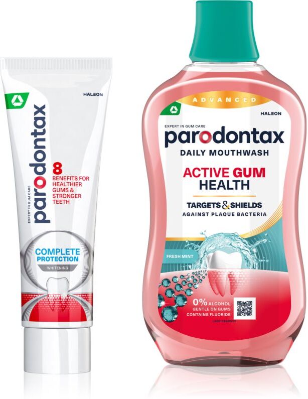 Parodontax Complete Protection & Active Gum Health Whitening set for teeth