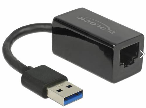 Delock USB 2.0 Adapter [1x USB-A Stecker - 1x RJ45-Buchse] 65903 12.7cm
