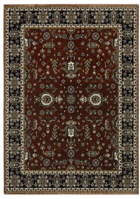 Style Haven Victoria Vintage Traditions Navy/ Rust Area Rug
