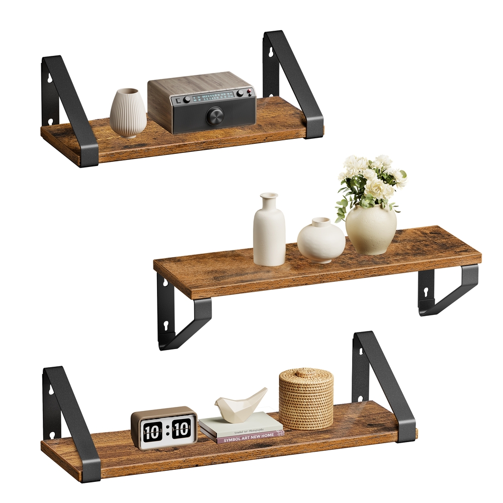 VASAGLE Industrie-Look Wandregale 3er Set B34LWS33BX