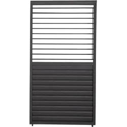 Mirador, Pavillon Zubehör, 111 Schwenkbare Lamellenwand 0,93 m Aluminium Anthrazit für Deluxe Per (93 cm)