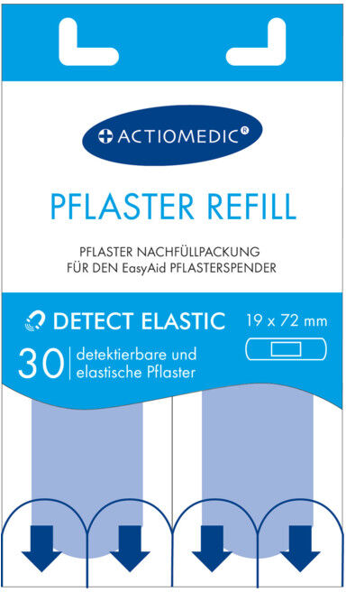 Gramm Medical EasyAid Bandes de recharge 19 x 72 mm DÉTECTABLE/ÉLASTIQUE (120.824.19720)