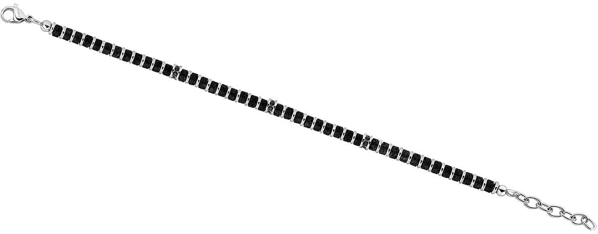 Lykken Strong armband svart lavasten armband