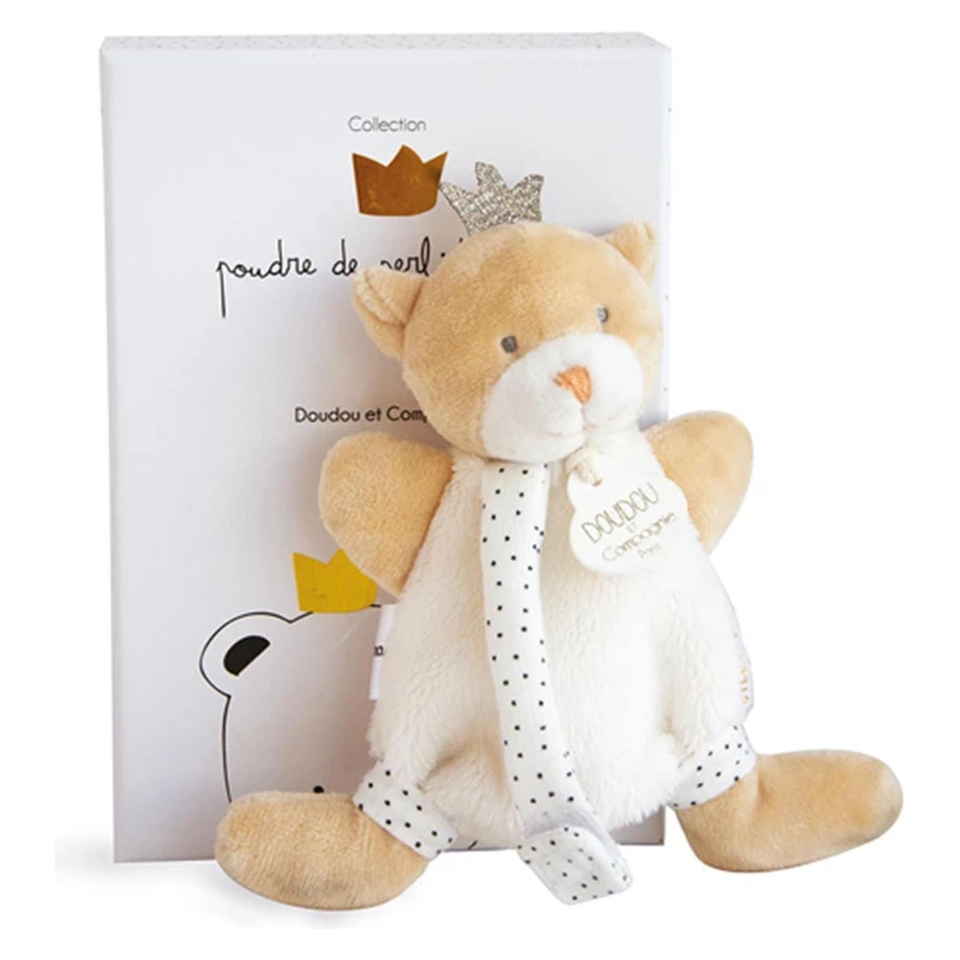 Doudou et Compagnie Kleiner Prinz Bär Schmusetuch m.Schnullerkette 15cm (5.10 x 12 cm) (DC3512)