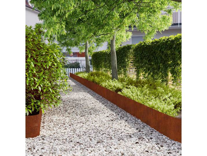 vidaXL Rasenkanten 20 Stk. 25x103 cm Flexibel Wetterfester Stahl
