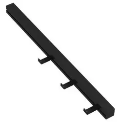 Hewi Waschtischprofil 950.13.0008DX mit drei Haken, 25x480mm, weiß tiefmatt