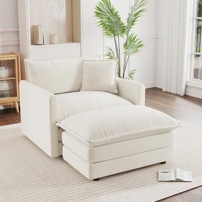 ZWYO HOSIMU Cloud Chenille Upholstered Modular Sectional Sofa with DIY Combination Design
