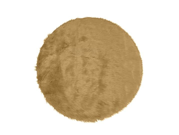 Teppich Kunstfell 120 cm camel