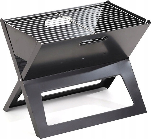 FIND IT IMPORT EXPORT S.L. Inklapbare houtskoolgrill voor op tafel, zwart
