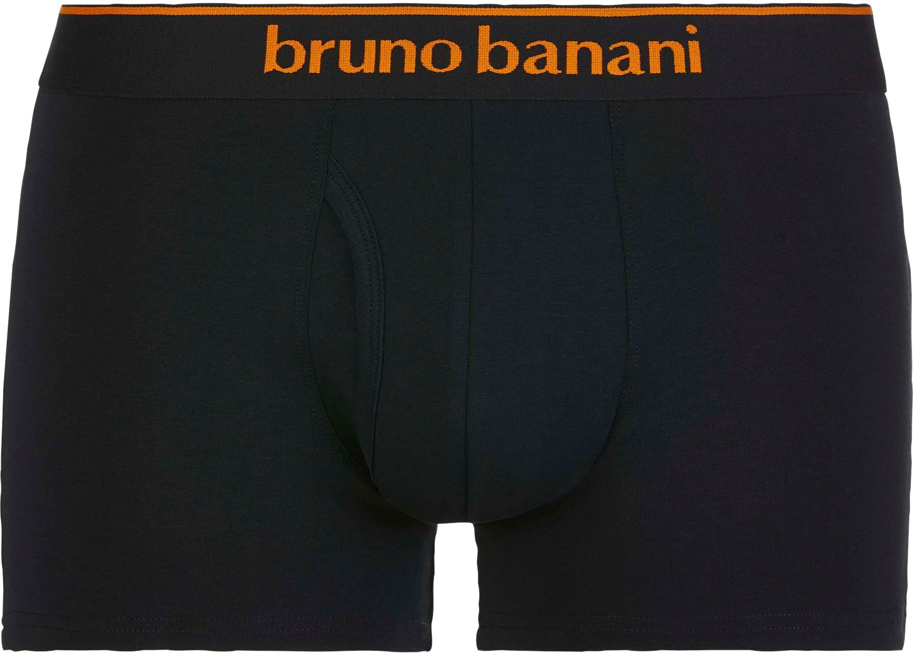 Boxershorts BRUNO BANANI "Short 2Pack Quick Access", Jungen, Gr. S, schwarz, Obermaterial: 93% Baumwolle, 7% Elasthan, kontrastfarbene Details, körpernah, Unterhosen Boxershorts, Kontrastfarbene Details schwarz S