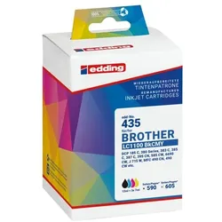 Edding Tintenpatronen-Set ersetzt Brother »LC1100« schwarz