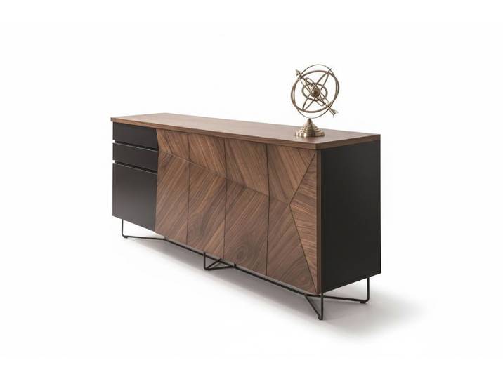JVmoebel Sideboard Premium-Sideboard Minimalistischer Stil Braune Farbe Modernes Design