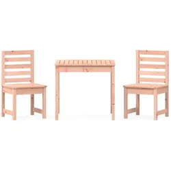 vidaXL 3-tlg. Garten-Bistro-Set Massivholz Douglasie