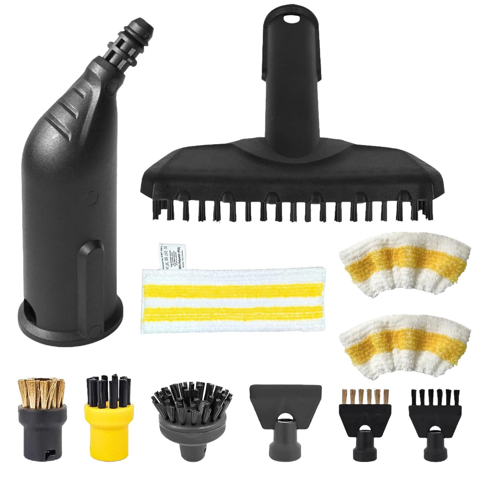 Selius 11-delige stoomreiniger accessoireset met mondstukken en borstels