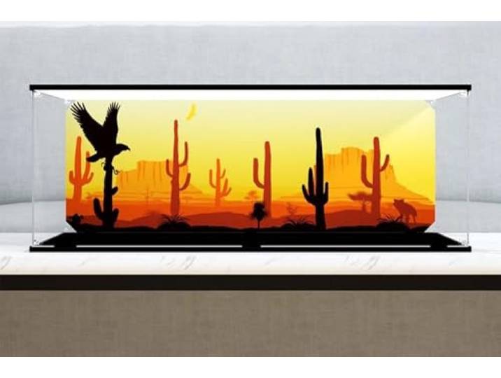 Caikbms Acryl Vitrine Kompatibel Mit Le-go Mos Eisley Cantina 75290, Staubdichte Acryl-Modellbox Für 42099-Sammelbox (Nur Vitrine, Set Nicht Enthalten) C,3mm