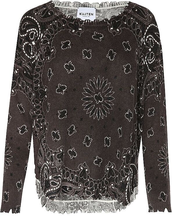 KUJTEN Kaschmirpullover MELA BANDANA  braun   XS XS