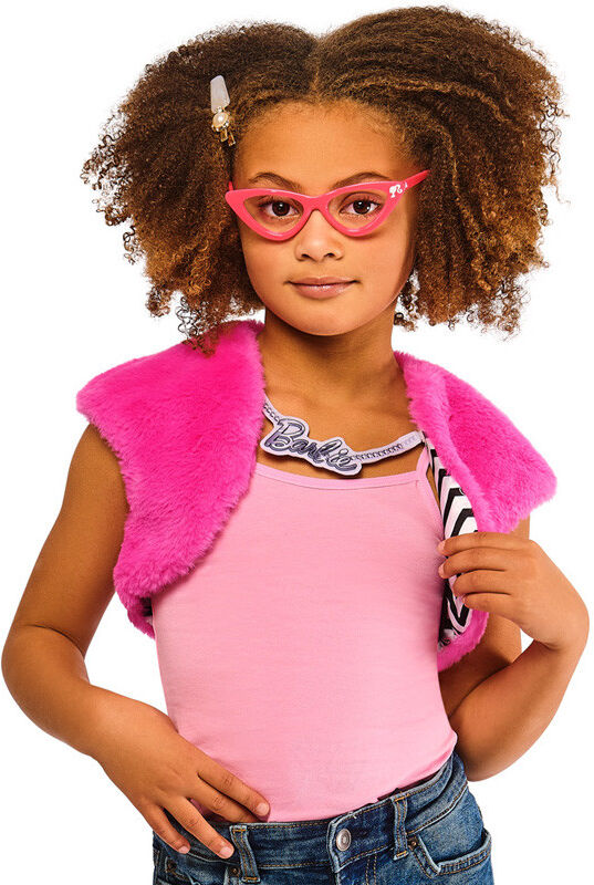 Déguisement 5-8 ans Veste en fourrure et lunettes fashion Barbie - Rubies