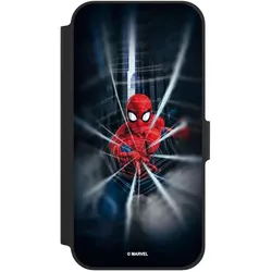 Nivocase Klapphülle für Apple iPhone 12 Handyhülle aus Kunst Leder NIVOflip schwarz Kinofilm Marvel (Apple iPhone 12), Smartphone Hülle, Schwarz