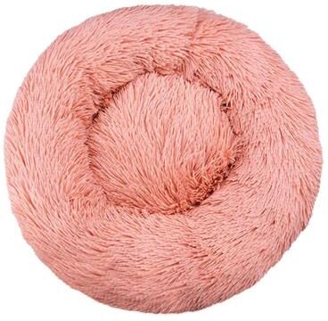 Uplift Picks Calming Plush Pet Bed For Cats And Medium Dogs pink 50 Cm shaped