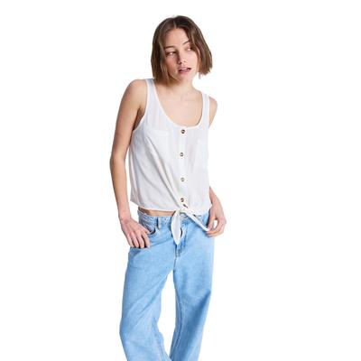 Hemdjacke ROXY "Tropical Hill", Damen, Gr. M, weiß (coconut milk), Obermaterial: 100% Viskose., Jacken
