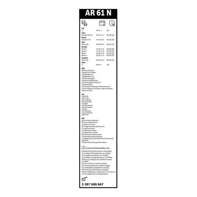 BOSCH Wischblatt Aerotwin Retro 3397008847 für DAF RENAULT