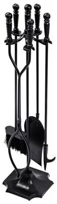 Costway 31 Inch 5 Pieces Hearth Fireplace Fire Tools Set