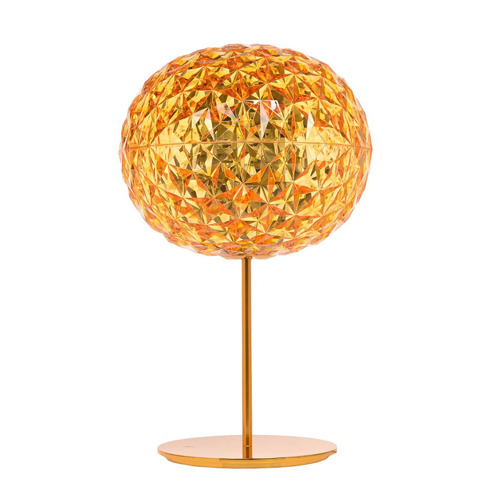 Kartell Planet LED Tischleuchte mit Standfuß (mit Standfuß und Dimmer, gelb) mit Standfuß und Dimmer | gelb 09385GI