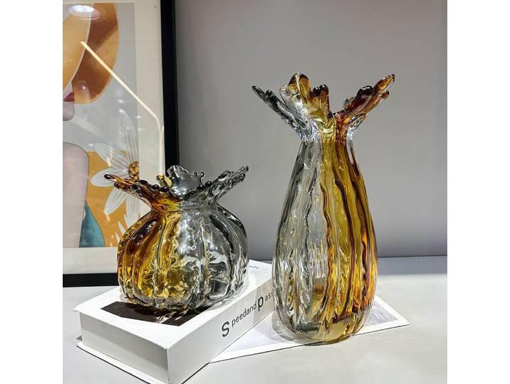 Vase en verre couleur transparente, combinaison de fleurs, Arrangement Floral, accessoires, Terrarium, décoration de la maison