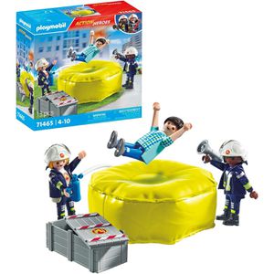 playmobil Spielset ACTION HEROES 71465, ab 4 Jahre, Feuerwehrleute mit Luftkissen, 13 Teile