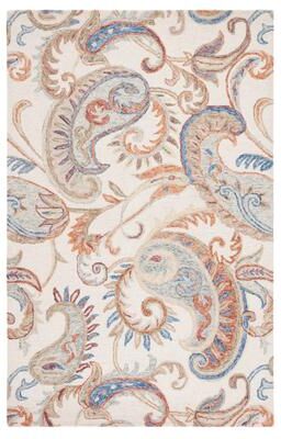 SAFAVIEH Handmade Micro-Loop Tare Floral Paisley Wool Rug