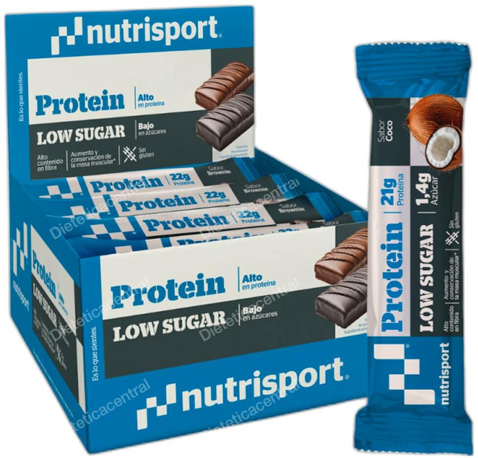 Nutrisport low carbs high protein coco 16barritas