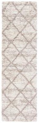 SAFAVIEH Hudson Shag Estella Diamond Trellis 2-inch Thick Rug