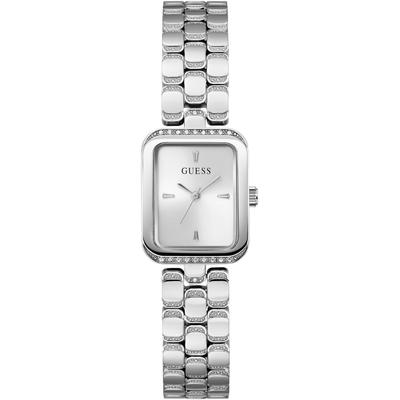 Quarzuhr GUESS "ISLA", silber (silberfarben), Armbanduhren, Damen, Quarzuhr, Armbanduhr, Damenuhr, Edelstahlarmband